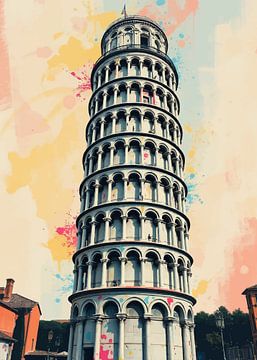 Scheve toren van Pisa Vintage van MIROKKU