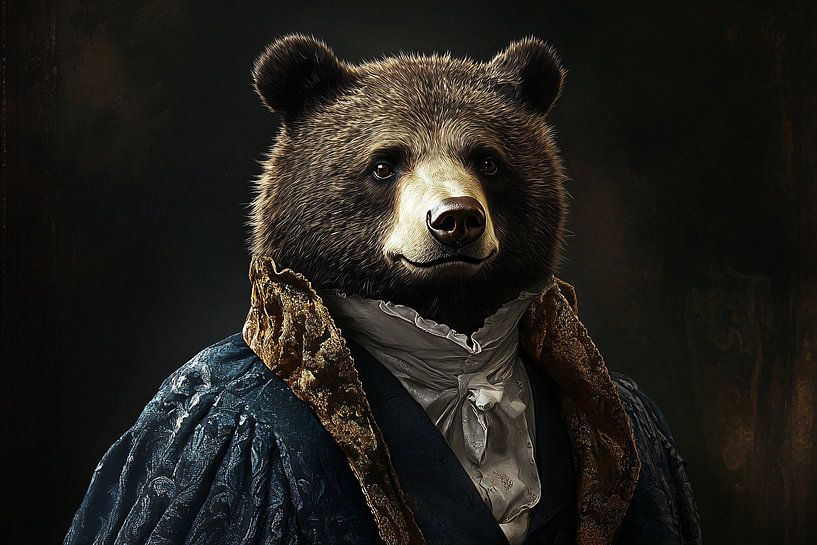 Bär in aristokratischer Tracht von Imperial Art House