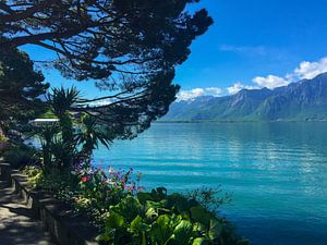 Meer van Genève bij Montreux von Stan Jansen