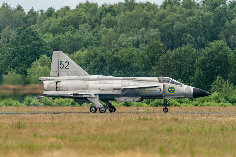 Décollage d'un Saab Viggen avec postcombustion ! par Jaap van den Berg