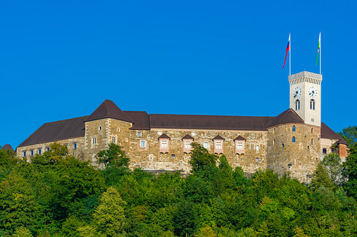Ljubljanaer Burg im Sommer