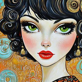 Vrouw Ogen van Blikvanger Schilderijen