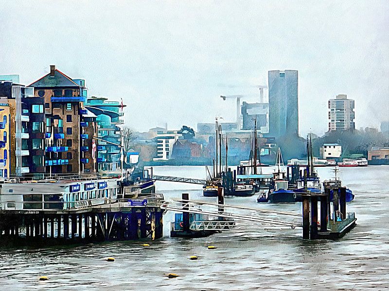 View From Tower Bridge London by Dorothy Berry-Lound