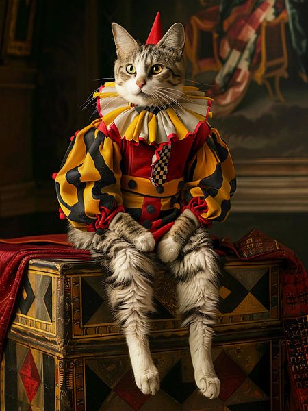 maschera arlecchino cat par haroulita