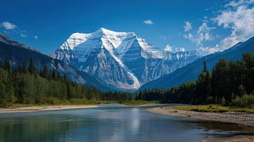 Mount Robson rocky mountains canada panorama by TheXclusive Art