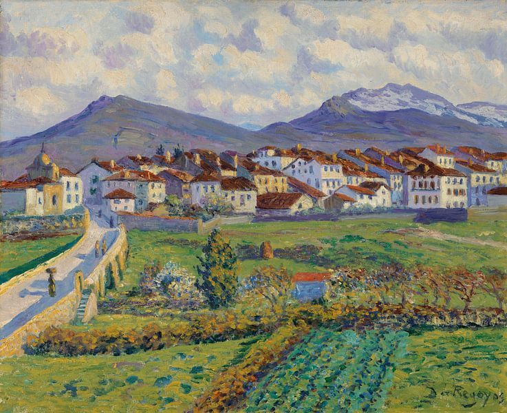 Darío de Regoyos~Landscape at Hernani by finemasterpiece