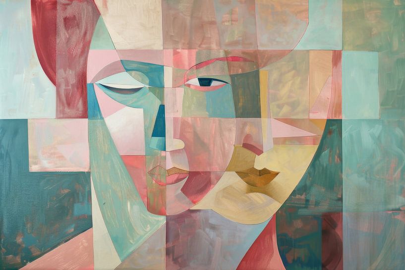Geometrische Frau von Poster Art Shop
