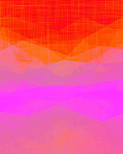 Brouillard matinal un pop art moderne expressionniste en rouge rose