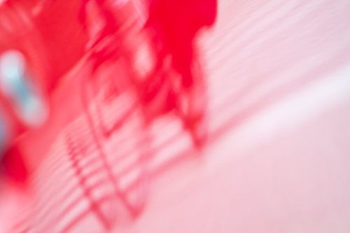 City moments - surreal photo of a bicycle in the city