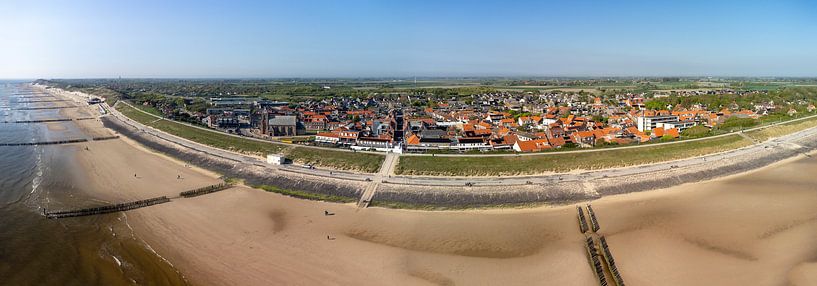 Coucher de soleil sur Zoutelande : un panorama enchanteur du village zélandais où la lumière, l'air par byphotographyms