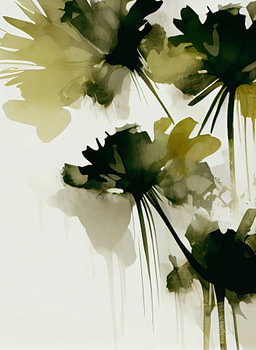 Groene bloemen  (gezien bij vtwonen)