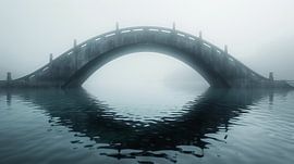 Foggy Bridge: Silence Over Water by Artz by Mr.JAi