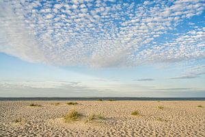 Eenzaam strand op Sylt van Michael Valjak