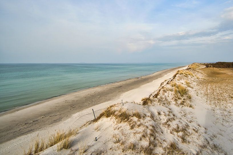 On the Baltic Sea beach with dunes by Martin Köbsch