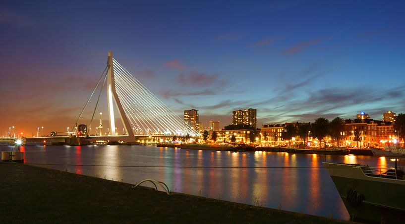 Rotterdam im Dunkeln von Michel van Kooten