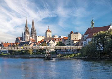 Historisch Regensburg aan de Donau van ManfredFotos