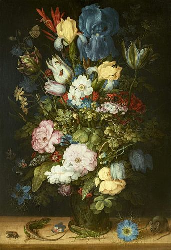 Een boeket bloemen, het zogenaamde Liechtensteinse boeket, Roelant Savery