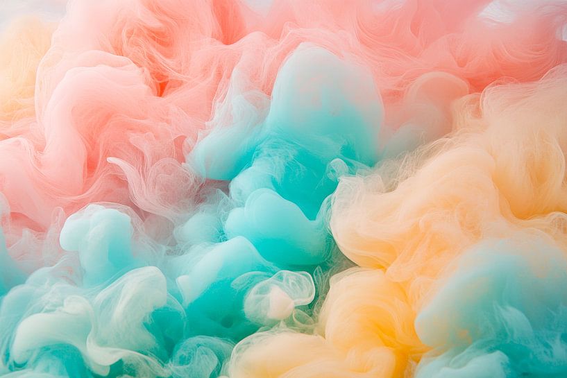 Nuages de couleurs vives par Poster Art Shop