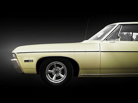 American classic car Impala 1968 Side view by Beate Gube