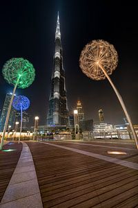 Löwenzahn und der Burj Khalifa