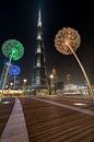 Paardenbloemen en de Burj Khalifa van Peter Korevaar thumbnail