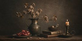 Stillleben mit Granatapfel von Salt Theory