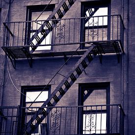 New York USA - escaliers de secours sur M@rk - Artistiek Fotograaf