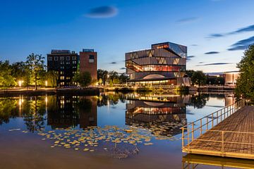 Experimenta Science Center in Heilbronn am Abend von Werner Dieterich