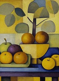 Still life apples and oranges no. 3 by Anna Marie de Klerk