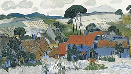 Bauernhöfe bei Auvers von Vincent van Gogh von STUDIO ARTSY