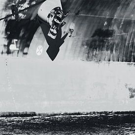 Pure rauwheid van de haven van scheepskijkerhavenfotografie