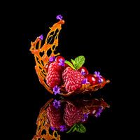 frambozen karamel, raspberries caramel