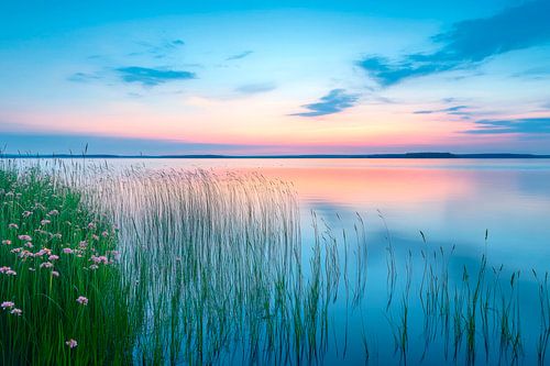 Ambiance du soir au bord de l'eau