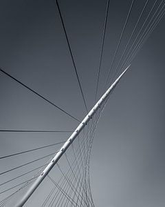 Detail der Citer-Brücke in schwarz-weiß