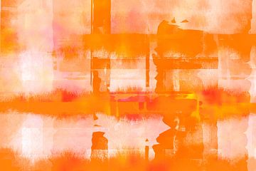 Abstraction en orange sur Mad Dog Art