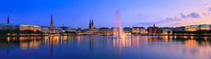 Binnenalster, Hamburg, Deutschland von Henk Meijer Photography