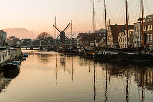 Galgewater in Leiden bei Sonnenuntergang - Stadtfotografie