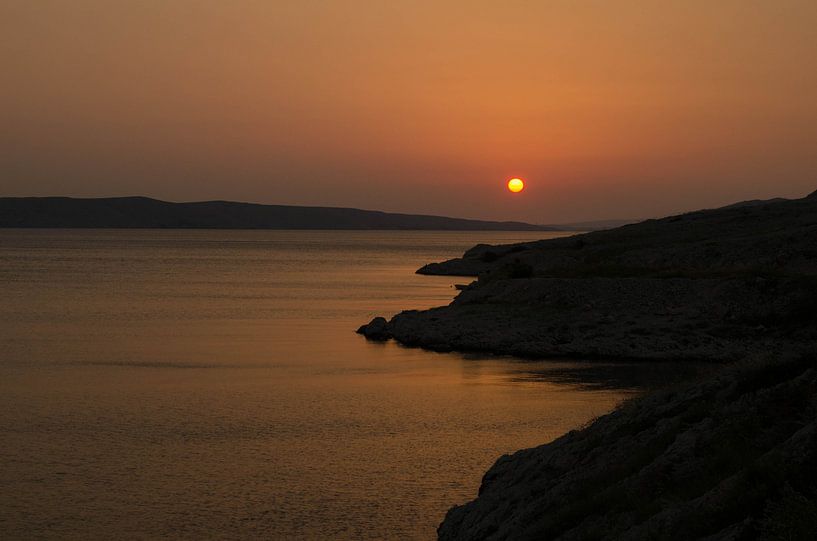 Zonsondergang in Kroatie by Jacqueline Janssen