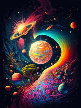 Psychedelic space by haroulita