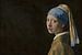 Fille sans boucle d'oreille et avec un airpod blanc (Vermeer) Horizontal sur Gig-Pic by Sander van den Berg