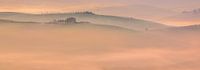 Brouillard et lumière du matin en Toscane, Italie par Henk Meijer Photography Aperçu