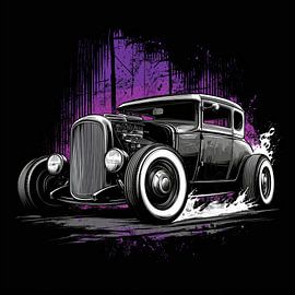 Klassische Autokultur mit Stil von Wall Wonder