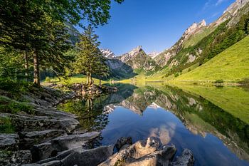 Lac Seealp dans le pays d'Appenzell