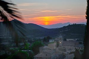 Blick über Mallorca bei Sonnenaufgang
