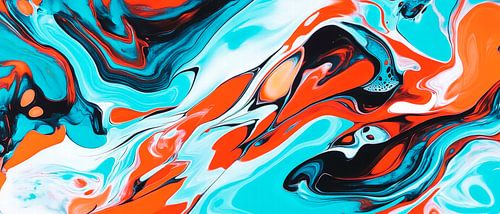 Kleurrijke stromingen - abstract en dynamisch