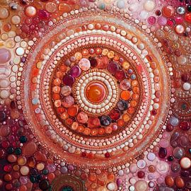 Gemstone Mandala van Jacky