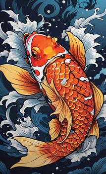 Koi Symphony: Harmony in Bloom