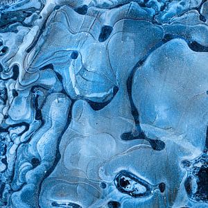 La glace se forme dans un étang