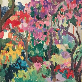 Trees and shrubs in the style of Matisse by Niklas Maximilian