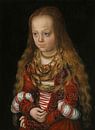 Eine Prinzessin von Sachsen, Lucas Cranach de Oude von Meesterlijcke Meesters Miniaturansicht